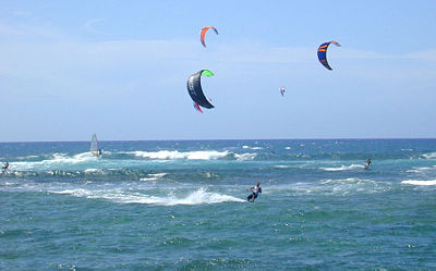 kitesurfing